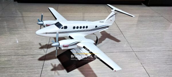 Model of Beechcraft Super King Air B200 with detailed craftsmanship.